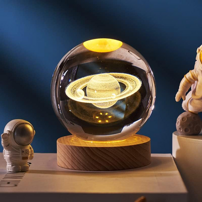 3d crystal night lamp - 6cms