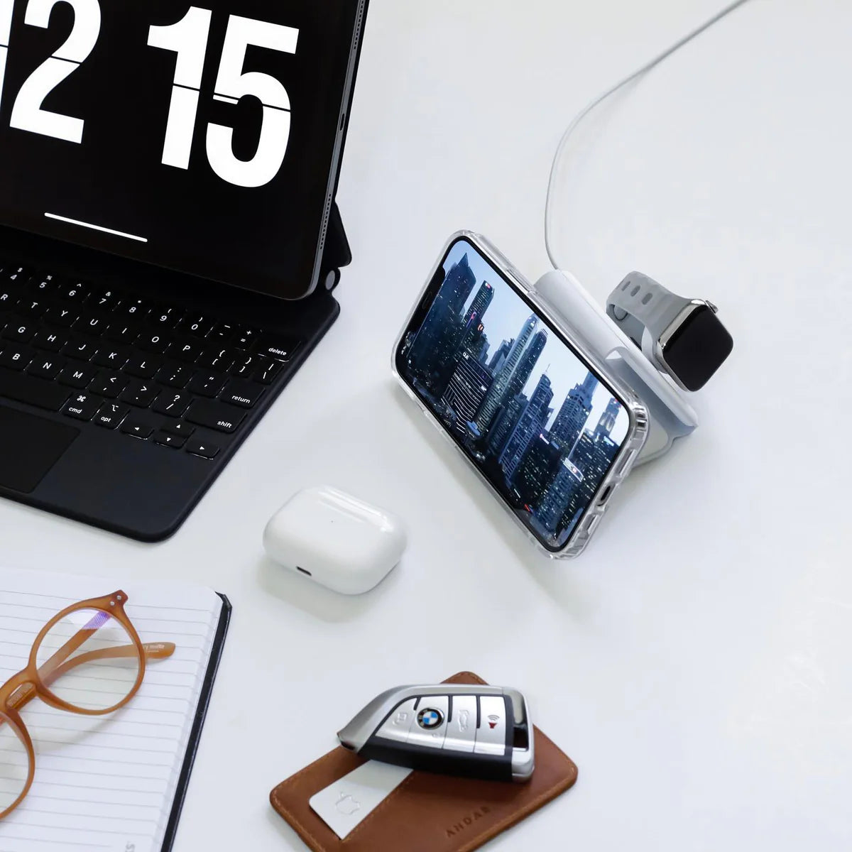 Folding Portable 3 in 1 Wireless Charger